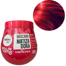 Carregar imagem no visualizador da galeria, MÁSCARA SALON LINE#TODECACHO MATIZADORA VERMELHO CEREJA 300ML
