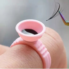 Carregar imagem no visualizador da galeria, ANEL DE COPINHO PARA COLA DE CÍLIOS  COM 100 UNIDADES
