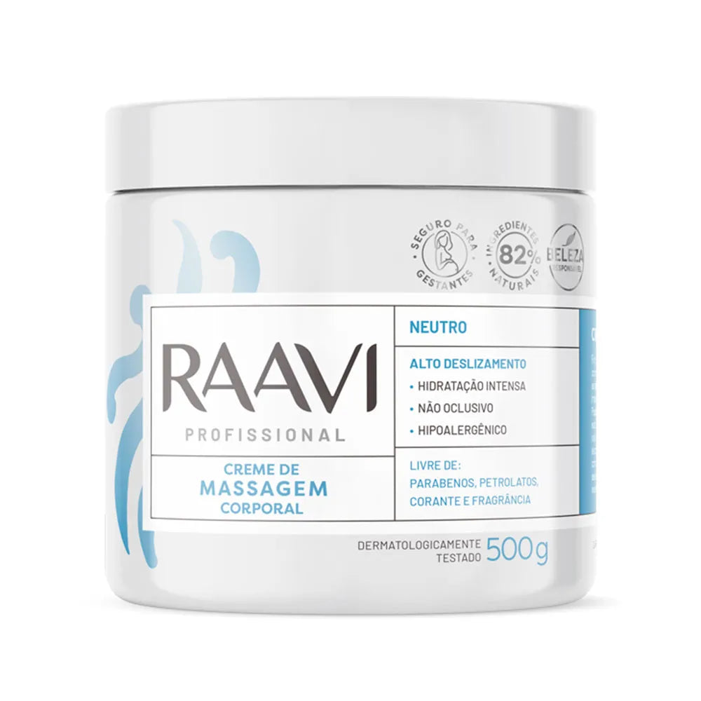 CREME DE MASSAGEM NEUTRO RAAVI 500G