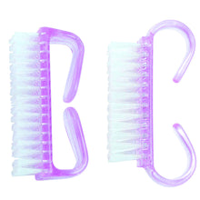 Carregar imagem no visualizador da galeria, ESCOVINHA DE PLÁSTICO PARA LIMPEZA DE UNHAS COM 2 UNIDADES
