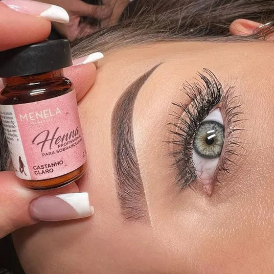 KIT HENNA PARA SOBRANCELHAS MENELA 2,5 G