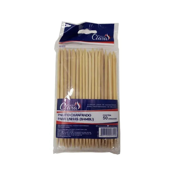 PALITO BAMBU CHANFRADO COM 50 UNIDADES SANTA CLARA