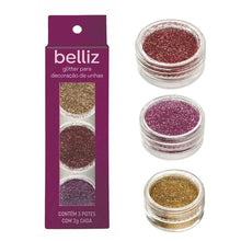 Carregar imagem no visualizador da galeria, GLITTER BELLIZ PARA DECORAÇÃO DE UNHAS COLOR
