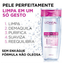 Carregar imagem no visualizador da galeria, ÁGUA MICELAR DERMO EXPRESS LOREAL 200ML
