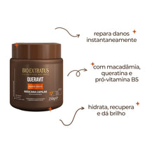 Carregar imagem no visualizador da galeria, MÁSCARA CAPILAR QUERAVIT BIO EXTRATUS 500G
