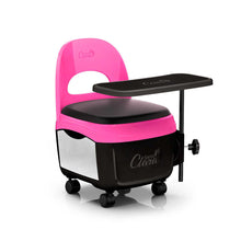 Carregar imagem no visualizador da galeria, CADEIRA DIVA ROSA COM PRETO PARA MANICURE SANTA CLARA
