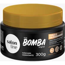 Carregar imagem no visualizador da galeria, MÁSCARA HIDRATANTE BOMBA ORIGINAL FORÇA SALON LINE 300G
