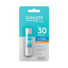 Carregar imagem no visualizador da galeria, PROTETOR LABIAL SUNLESS FPS30 4,5GR
