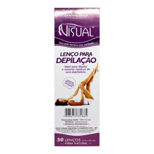 Carregar imagem no visualizador da galeria, PAPEL PARA DEPILAÇÃO NOVO VISUAL COM 50 FOLHAS E ESPÁTULAS
