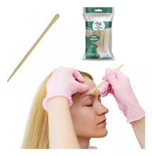 Carregar imagem no visualizador da galeria, MINI ESPÁTULAS PALITOS PARA DEPILAÇÃO FACIAL COM 200 UNIDADES THEOTO
