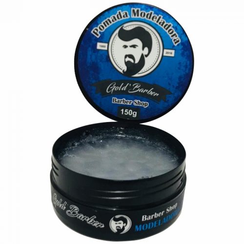 POMADA MODELADORA INCOLOR AZUL GOLD BARBER 150G