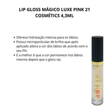 Carregar imagem no visualizador da galeria, LIP GLOSS PINK 21 GOLDEN MAGIC

