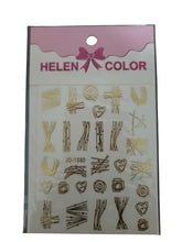 Carregar imagem no visualizador da galeria, ADESIVO DOURADO LASER HELEN COLOR
