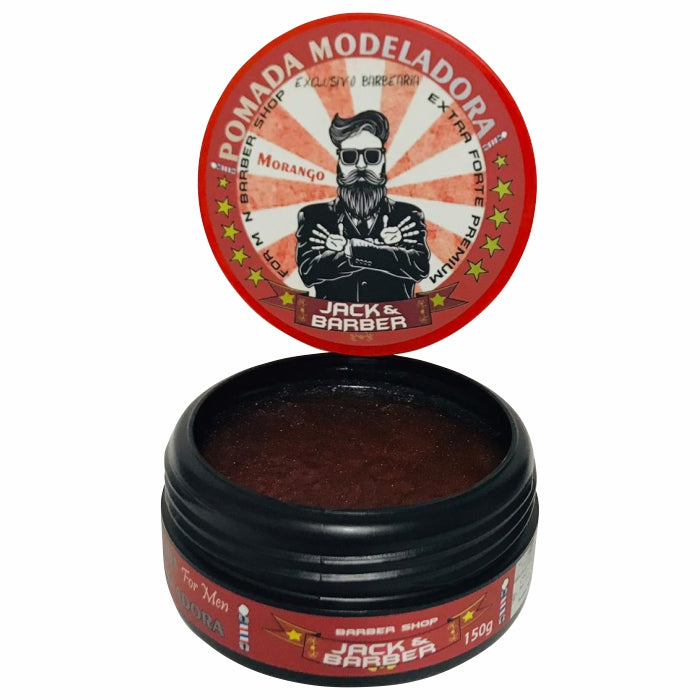 POMADA MODELADORA MORANGO JACK E BARBER 150G