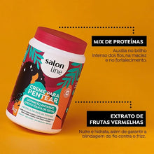 Carregar imagem no visualizador da galeria, CREME PARA PENTEAR DEFINIÇÃO ANTIFRIZZ SALON LINE 1KG
